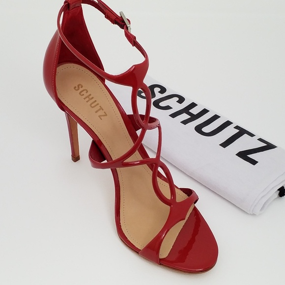 SCHUTZ Shoes - SCHUTZ Women's Rania Scarlet, Heeled Sandal, NWOB